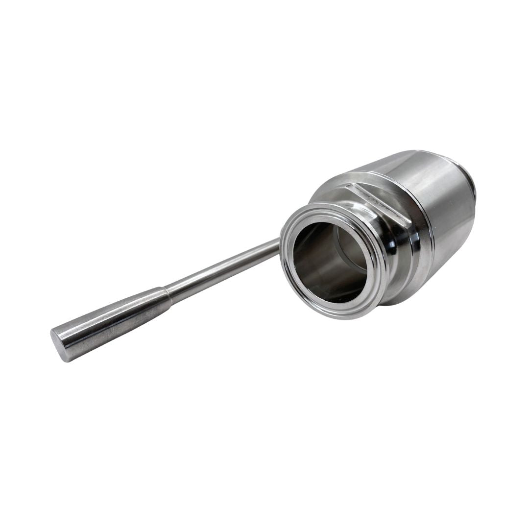 Válvula Sanitaria de Globo con manija tri-clamp servicio pesado