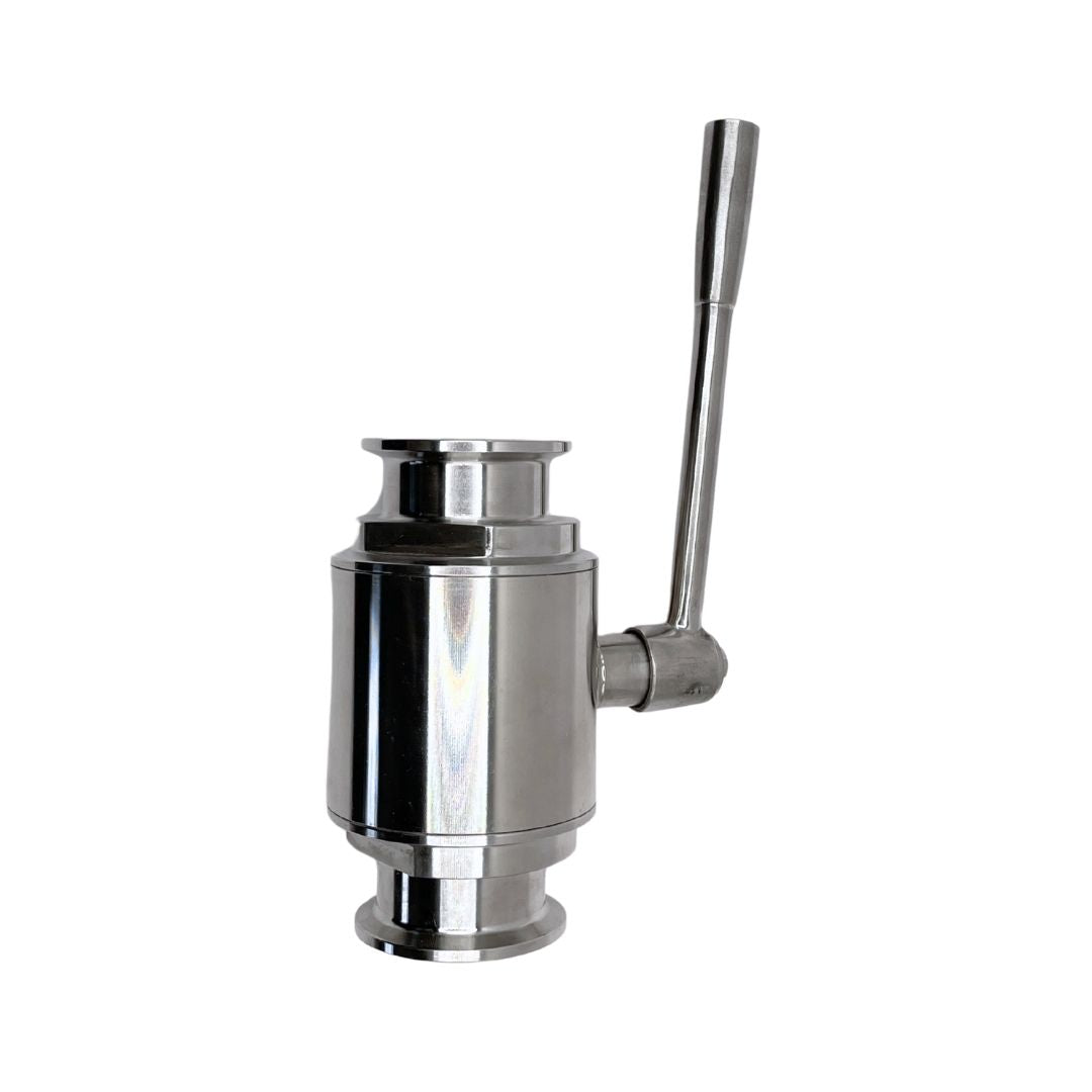 Válvula Sanitaria de Globo con manija tri-clamp servicio pesado