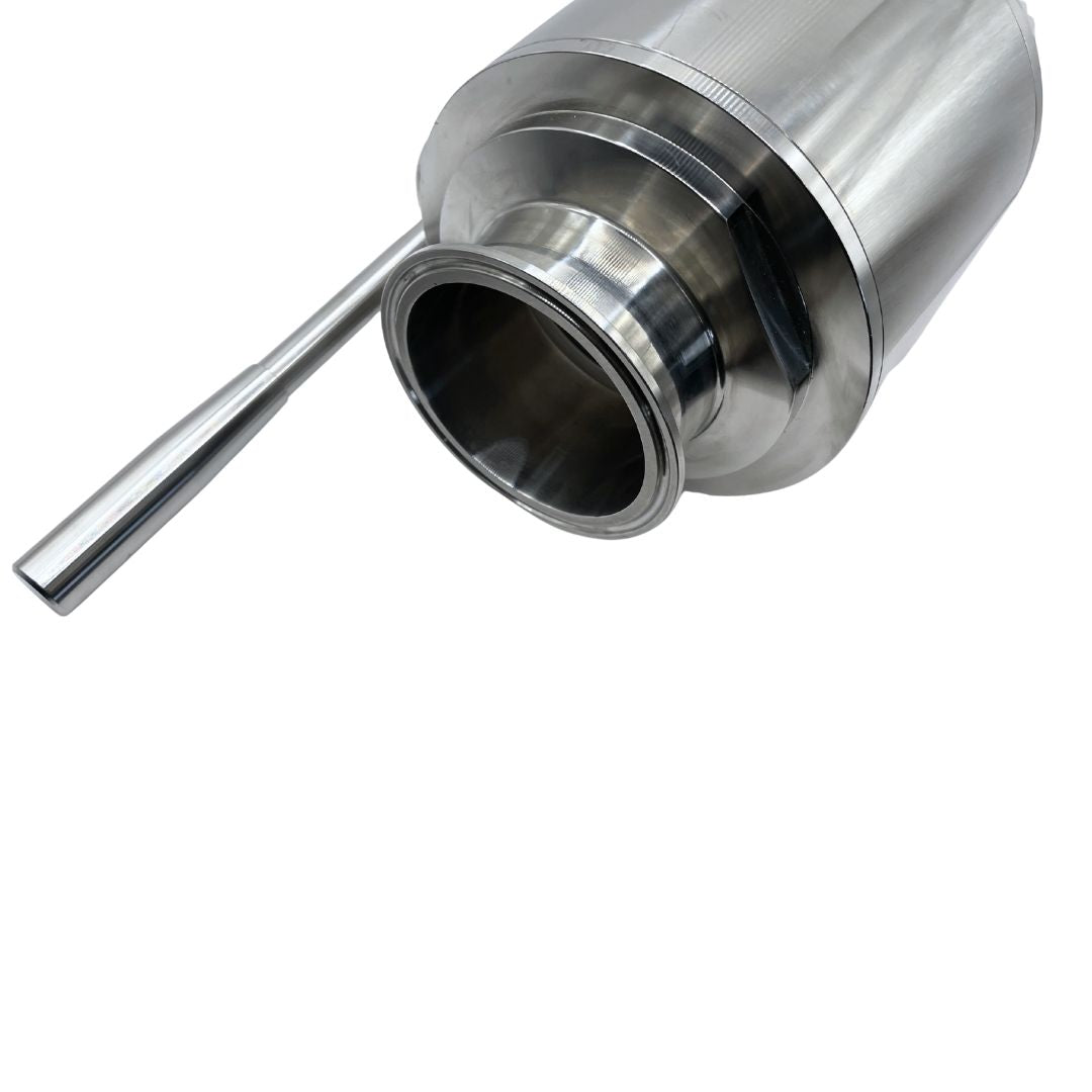 Válvula Sanitaria de Globo con manija tri-clamp servicio pesado