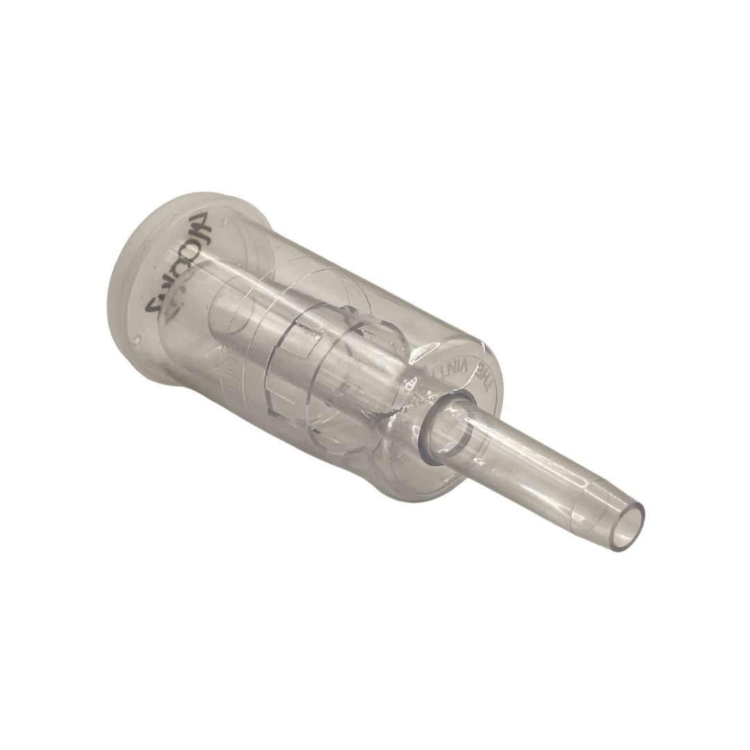 Airlock de 3 piezas (válvula de fermentación) | Plástico transparente | Sin tapón