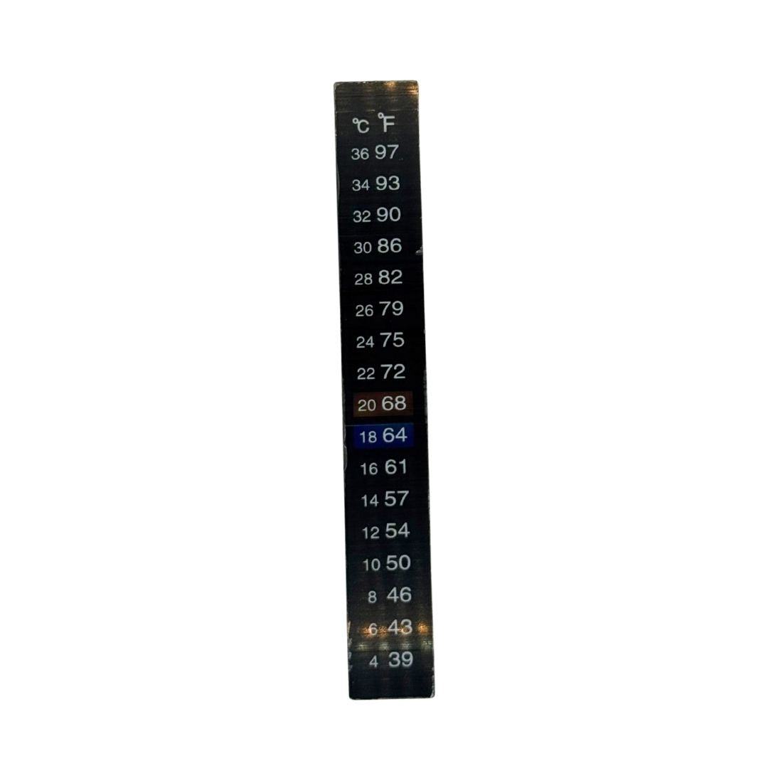 Termómetro adherible para fermentador y garrafas | Stick indicador de temperatura para fermentación o almacenamiento de vino