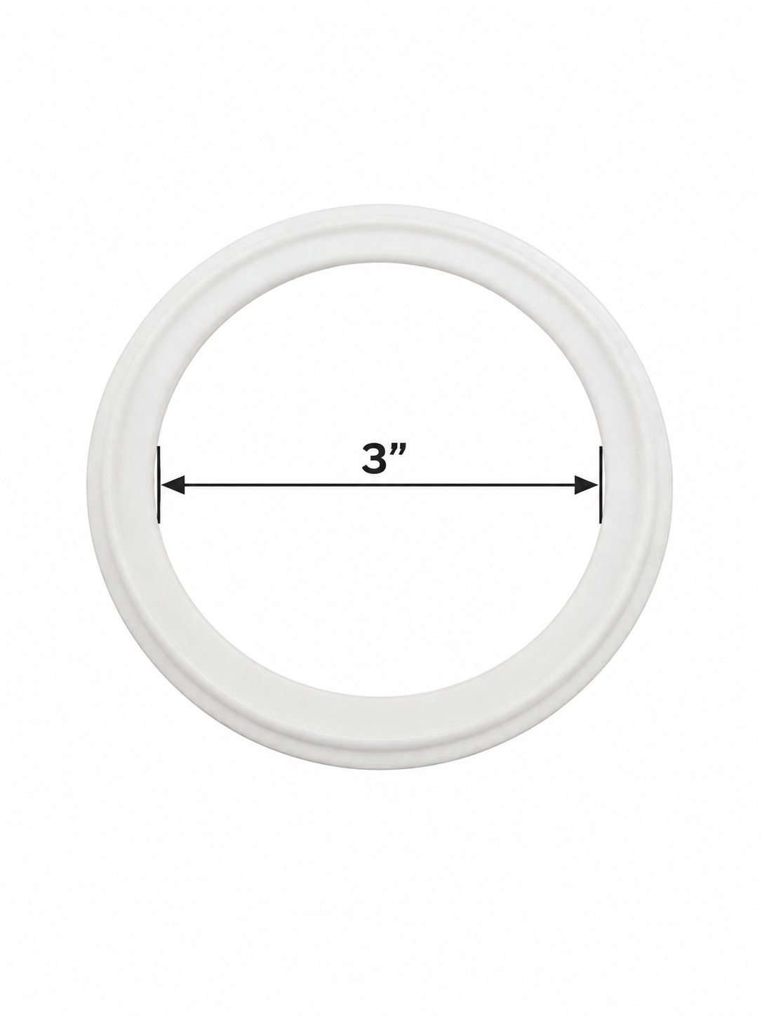 Empaque triclamp de Teflón de 3" - interior 3"