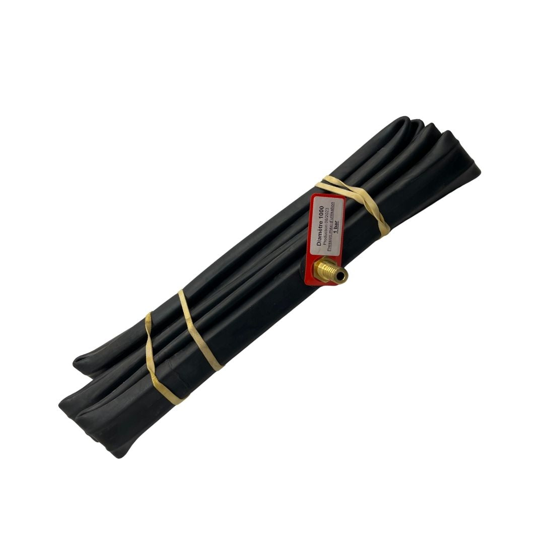 Cámara inflable de goma negra para tapa flotante de tanque de vino