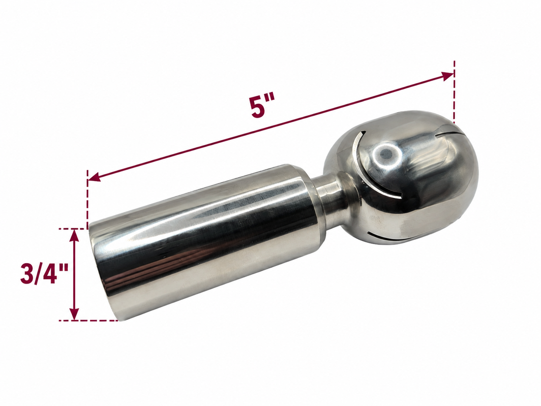 Boquilla de lavado rotatoria Spray ball NPT (Redondo)