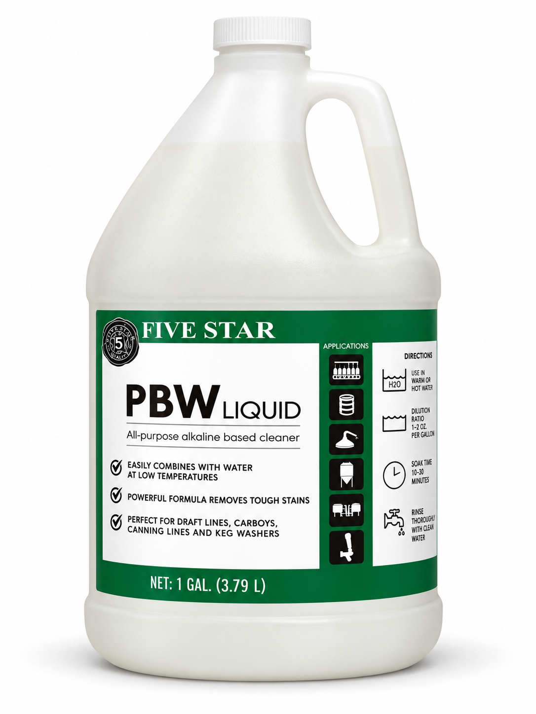Liquido limpiador multiusos de base alcalina PBW