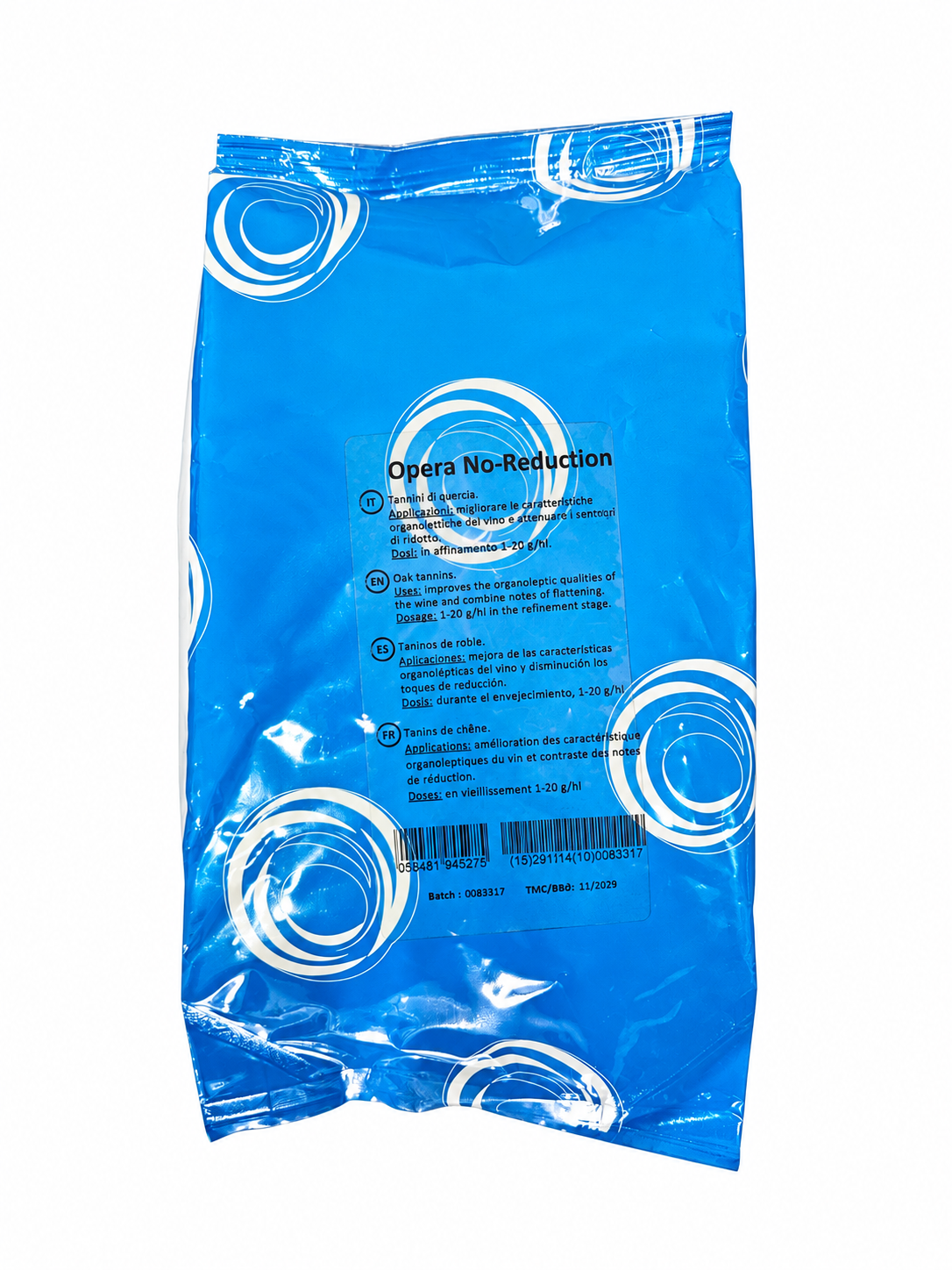 Tanino Antirreducción Opera No-Reduction – Tanino Elágico para Prevenir Notas Reductivas (500 g) - Perdomini IOC
