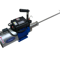 Vista general del agitador desmontable para tanque con conexión sanitaria Tri-Clamp de 2 pulgadas y motor monofásico de 220V, ideal para uso en industrias alimentarias o farmacéuticas.