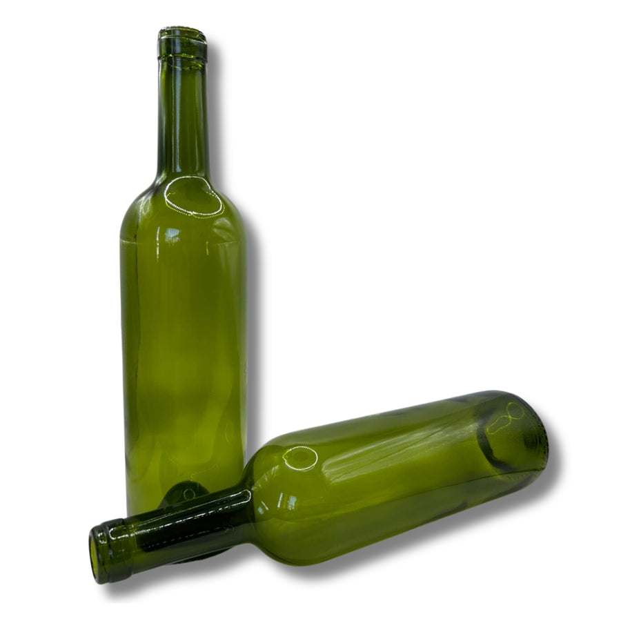 Botella bordolesa Verde Antiguo Caja de 12 con división