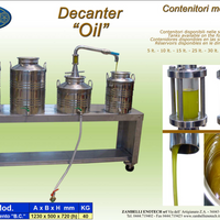 Detalle de Decantador de aceite de oliva Zambelli para servicio de vino