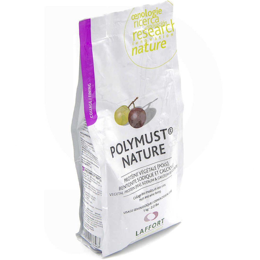 Clarificante base de proteína de chícharo y bentonitas - POLYMUST NATURE - 1KG BAG - Hacer Vino