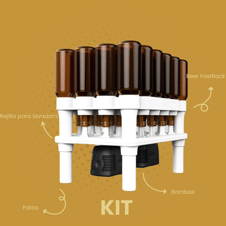 Equipo para sanitizar botellas de cerveza