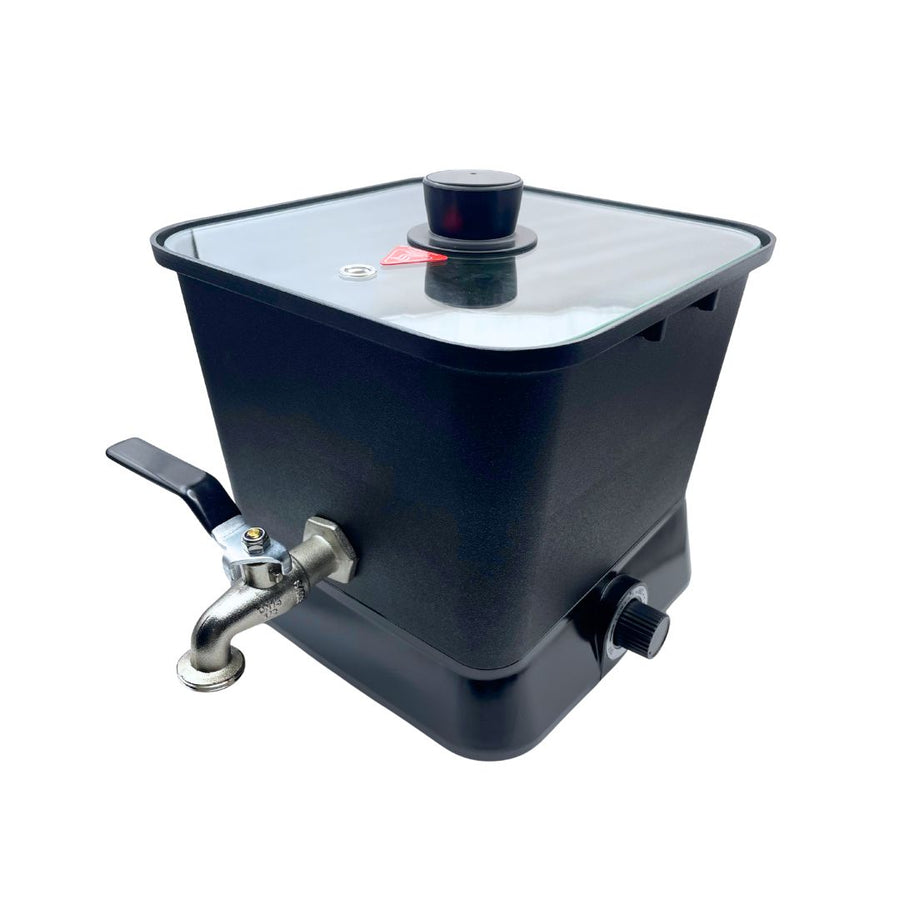 Recipiente eléctrico con control de temperatura.