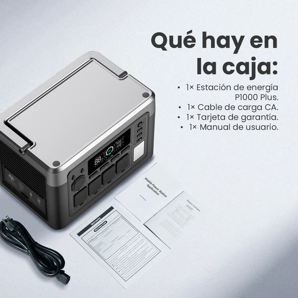 Estación de Energía Portátil Oukitel P1000 Plus de 1800 W con Batería LiFePO4