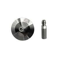 Primer plano de microburbujas saliendo de la piedra dentro de un tanque.