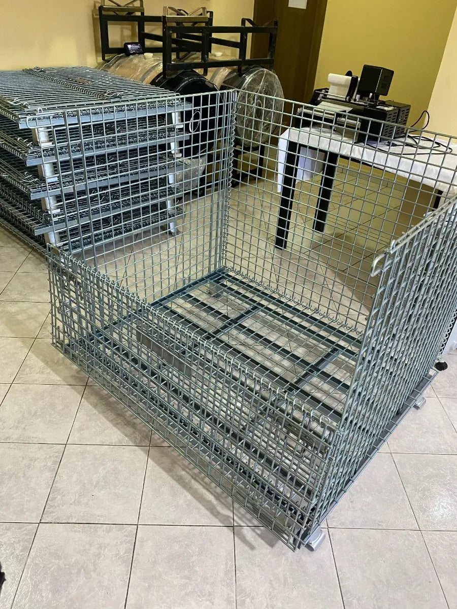 Reja segura y duradera para vino en bodega.
