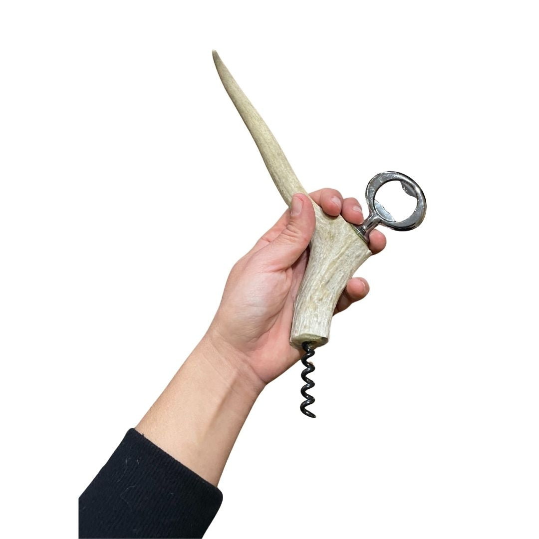 Sacacorchos de cuerno de venado detalle 2