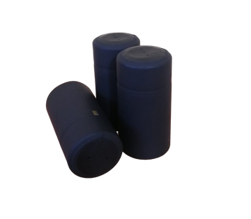 Capsulas PVC Color Azul Mate 26x55mm - Yantai - Paquete 100 Pz