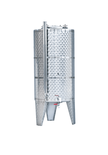 Tanque de acero inoxidable ALGOR - Sistema Almacenamiento con Patas y Chaqueta (FVSPT) - Pequeño Volumen para crianza de vino