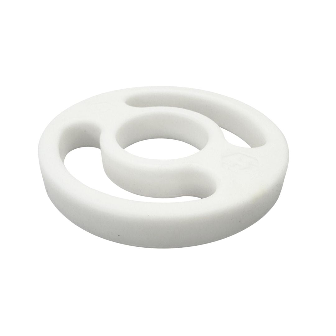 Detalle de Bumper protector para manguera de 1.5" – Protección de conexiones en bodega para conexiones sanitarias en bodega