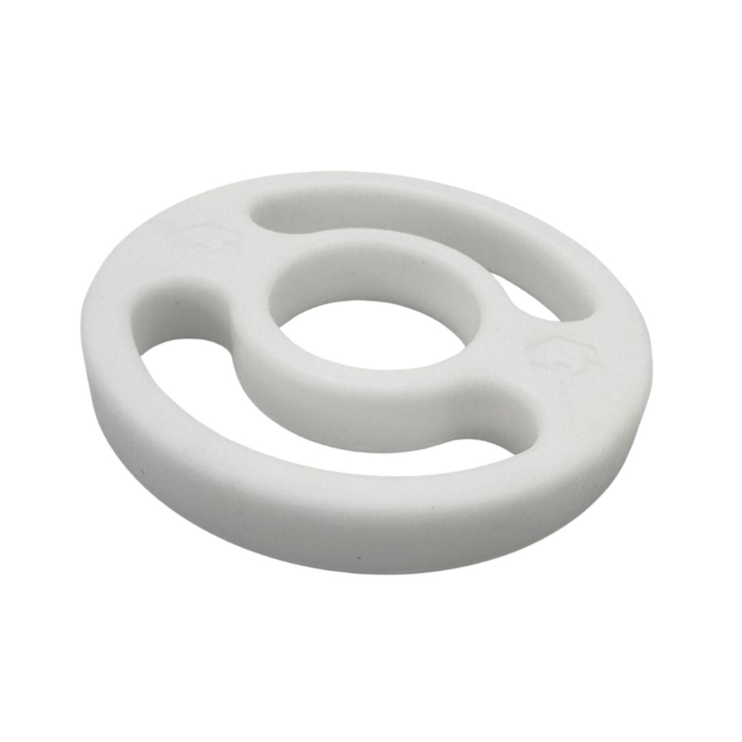 Detalle de Bumper protector para manguera de 1.5" – Protección de conexiones en bodega para conexiones sanitarias en bodega