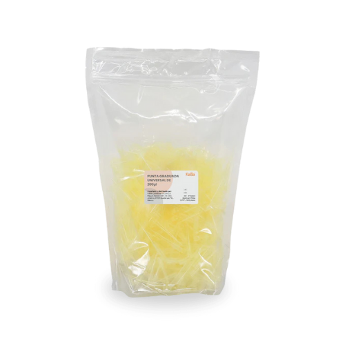 Detalle de Puntas Amarillas para Micropipeta de 20 a 200 ul - 1 pieza para análisis y control del vino