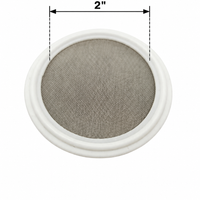 Empaque Tri-Clamp con pantalla de malla de acero inoxidable 2" pulgadas (60 mesh)