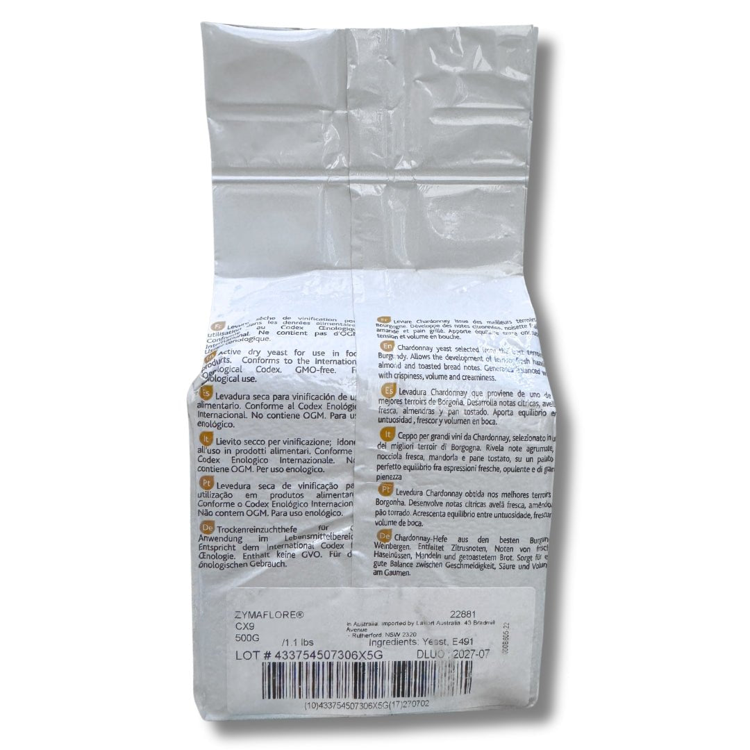 Levadura ZYMAFLORE CX9 para vinos blancos - Hacer Vino