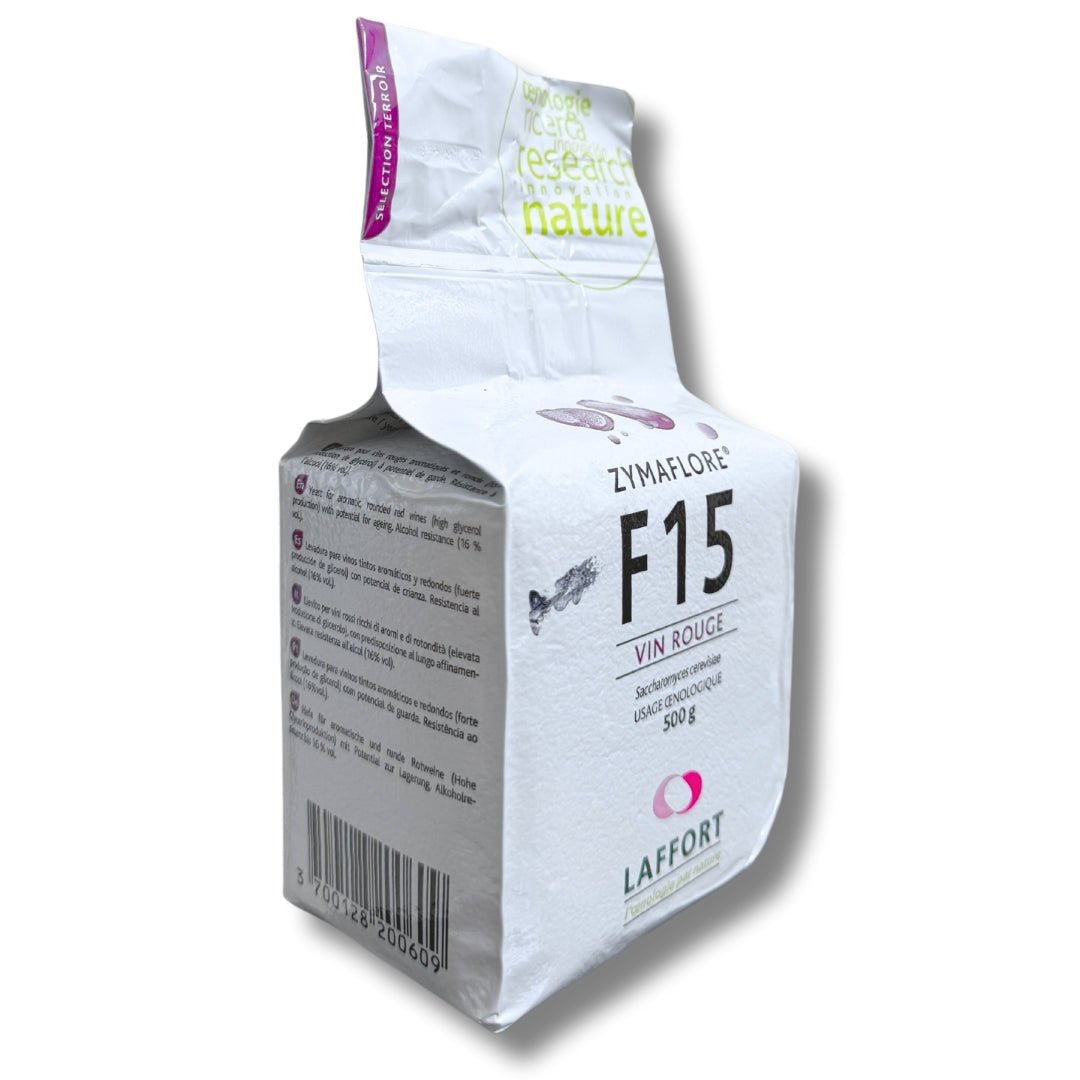 Levadura ZYMAFLORE F15 uso general y vino tinto - Hacer Vino