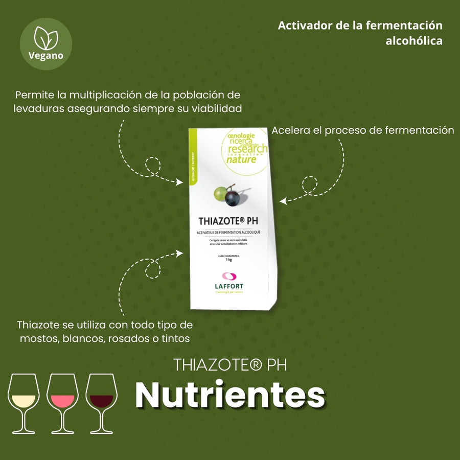 Nutriente para levadura Laffort Thiazote PH