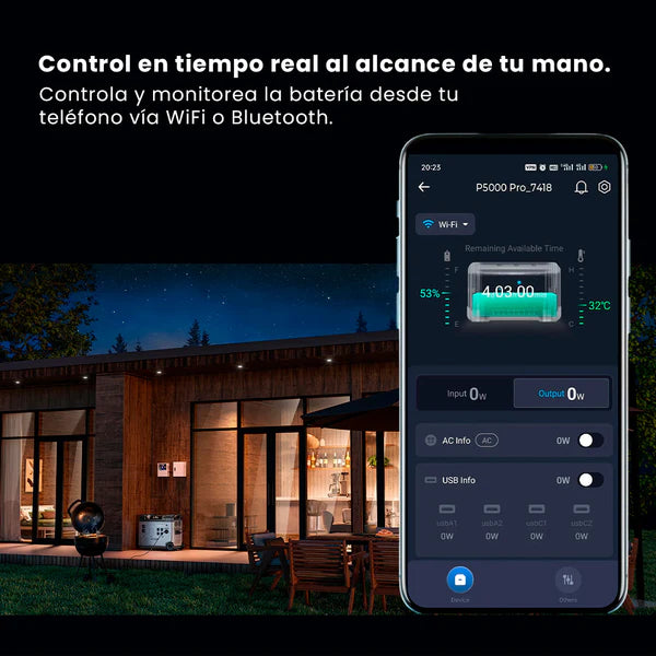 Estación de Energía Portátil Oukitel P5000 Pro de 3600 W con Batería LiFePO4