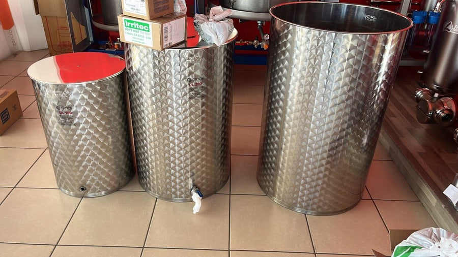 Tanque de acero inoxidable de capacidad variable Sencillos - Hacer Vino