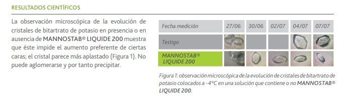 MANNOSTAB Liquide 200 estabilización tartárica - Hacer Vino